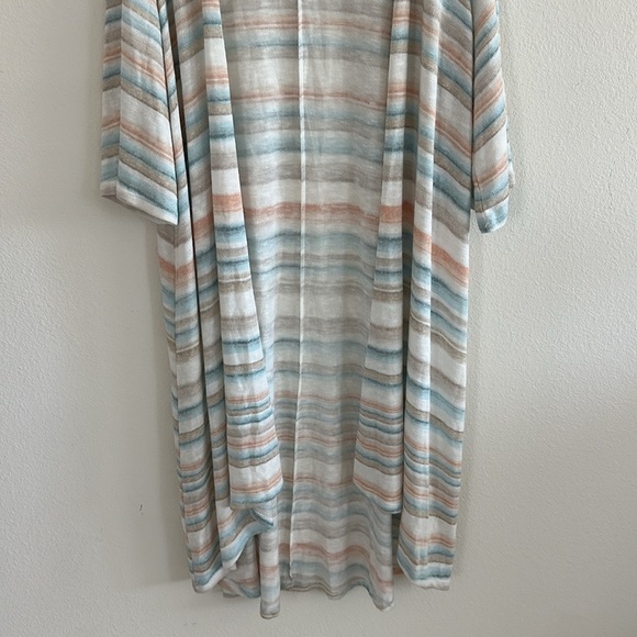 Torrid Multi Stripe Long Knit Boho Cardigan - Picture 5 of 10